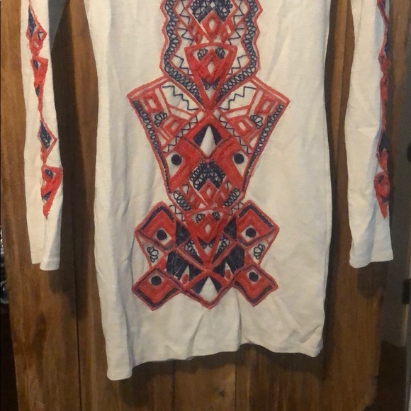 Free People Bodycon Embroidered Dress - Picture 3 of 7